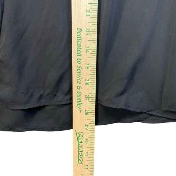 Nwt 2x xxl Torrid 40960741 GEORGETTE WITH SEQUIN TRIM BLOUSE DEEP BLACK - Picture 7 of 8